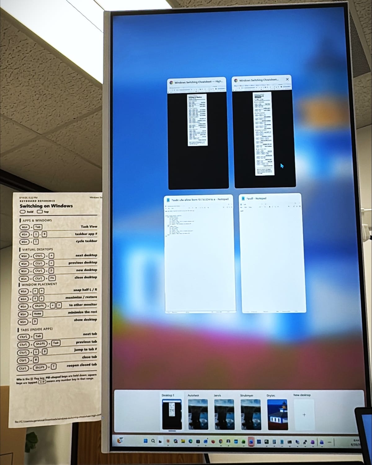 Virtual Desktop Switching (In Windows)